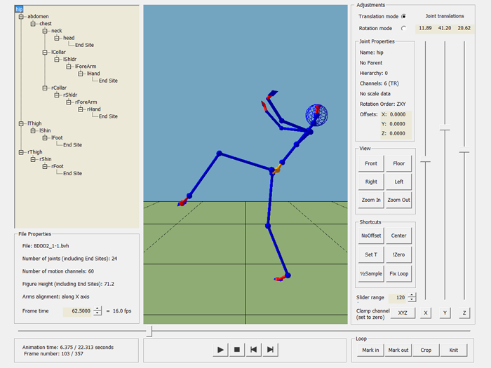 bvhacker the notepad equivelent for bvh files